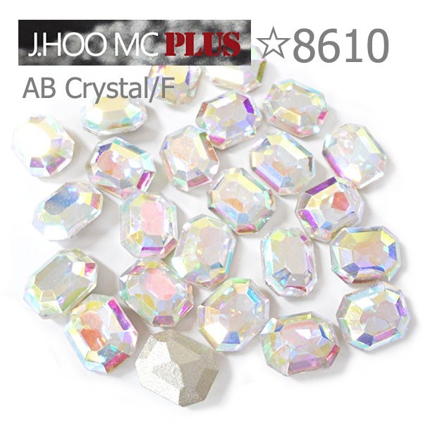 J.HOO Crystal 8610 Octagon V-Cut Fancy Rhinestones 10×8mm Nail Art (6pcs)
