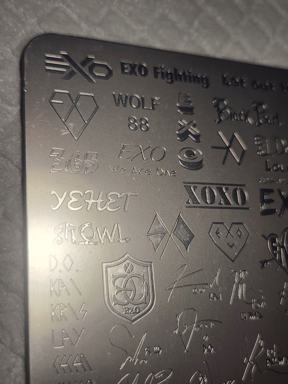 Nail Stamping Plate -K-Pop EXO UX-9061 – New