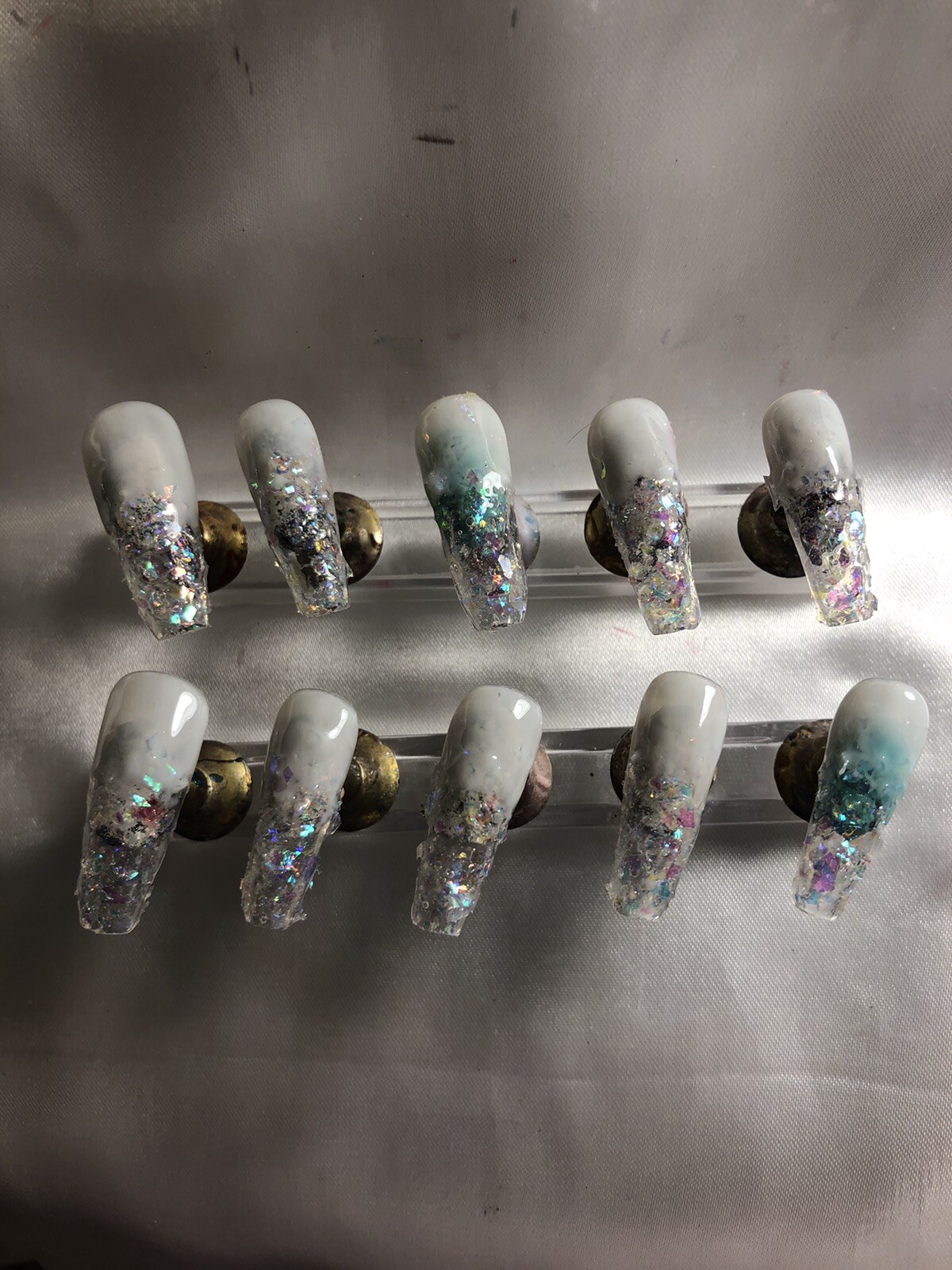 Z NAILZ! Gorgeous set of Handmade Z CLAWZ! Custom Alligator Press On Nails