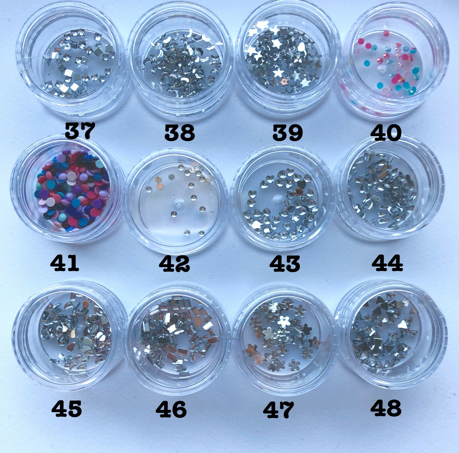 Glitter Dust Nail Make Up Hair Body Tattoo Slime Putty Craft Art Pot 84colors