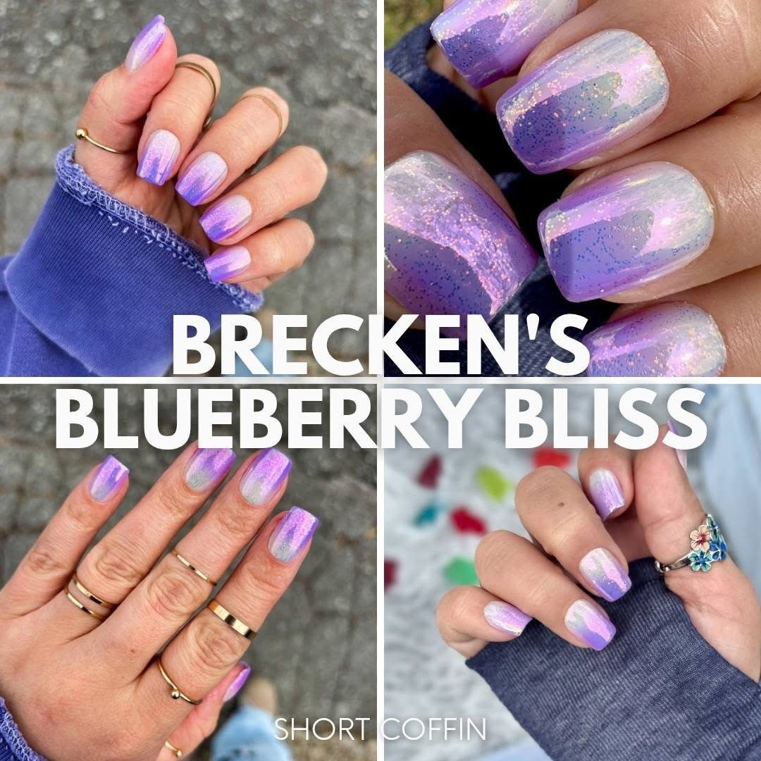 Red Aspen Reusable Nail Dashes, Pop On Short Coffin, Brecken’s Blueberry Bliss