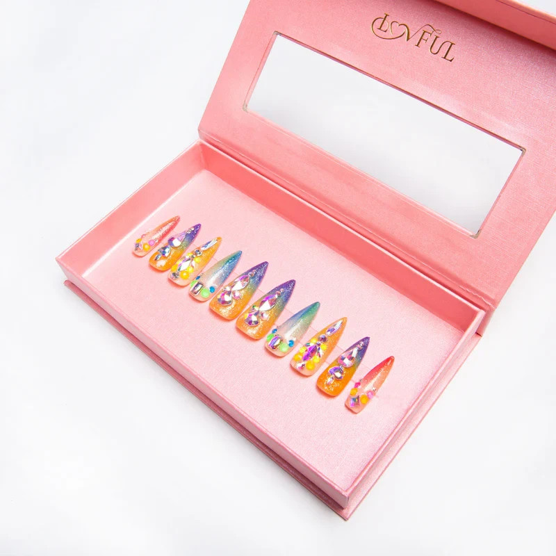 Lovful – Rainbow Glass Handmade Nails H252 (L)