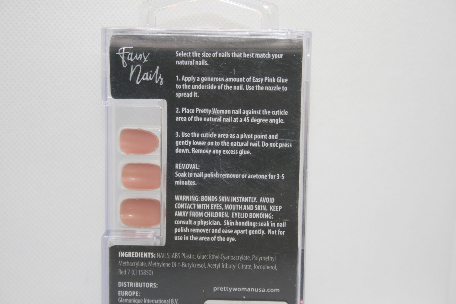 Pretty Woman Faux Nails Womens 24 Press On Nails With Glue Blue Copper Accent