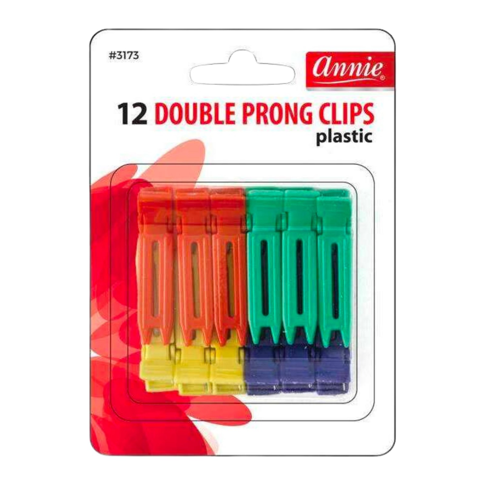 Annie Double Prong Clips #3173 – 12 Count 12 (Pack of 1), Yellow,Green