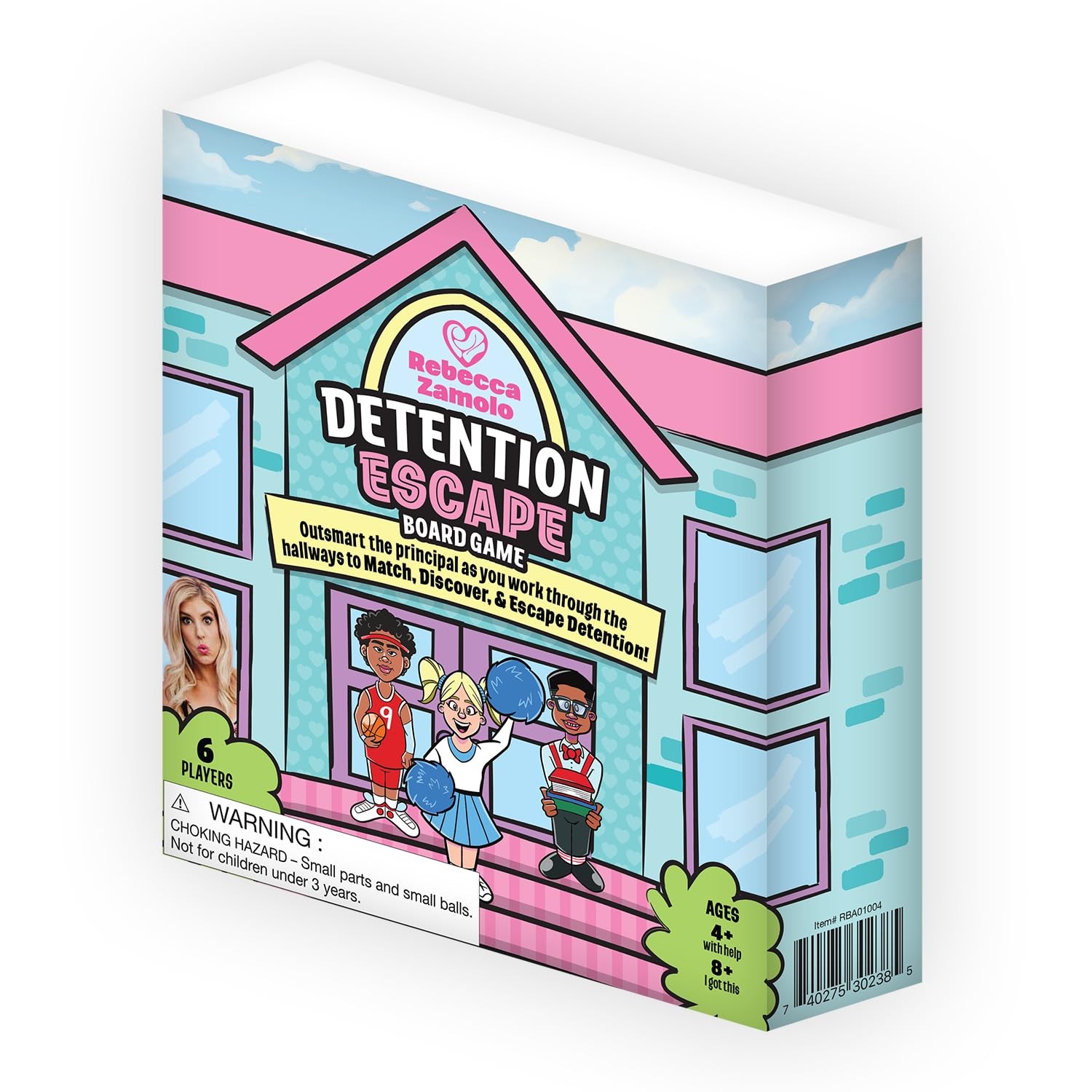 Rebecca Zamolo Board Game for Girls and Boys, Fun Friend Sleepover Pink