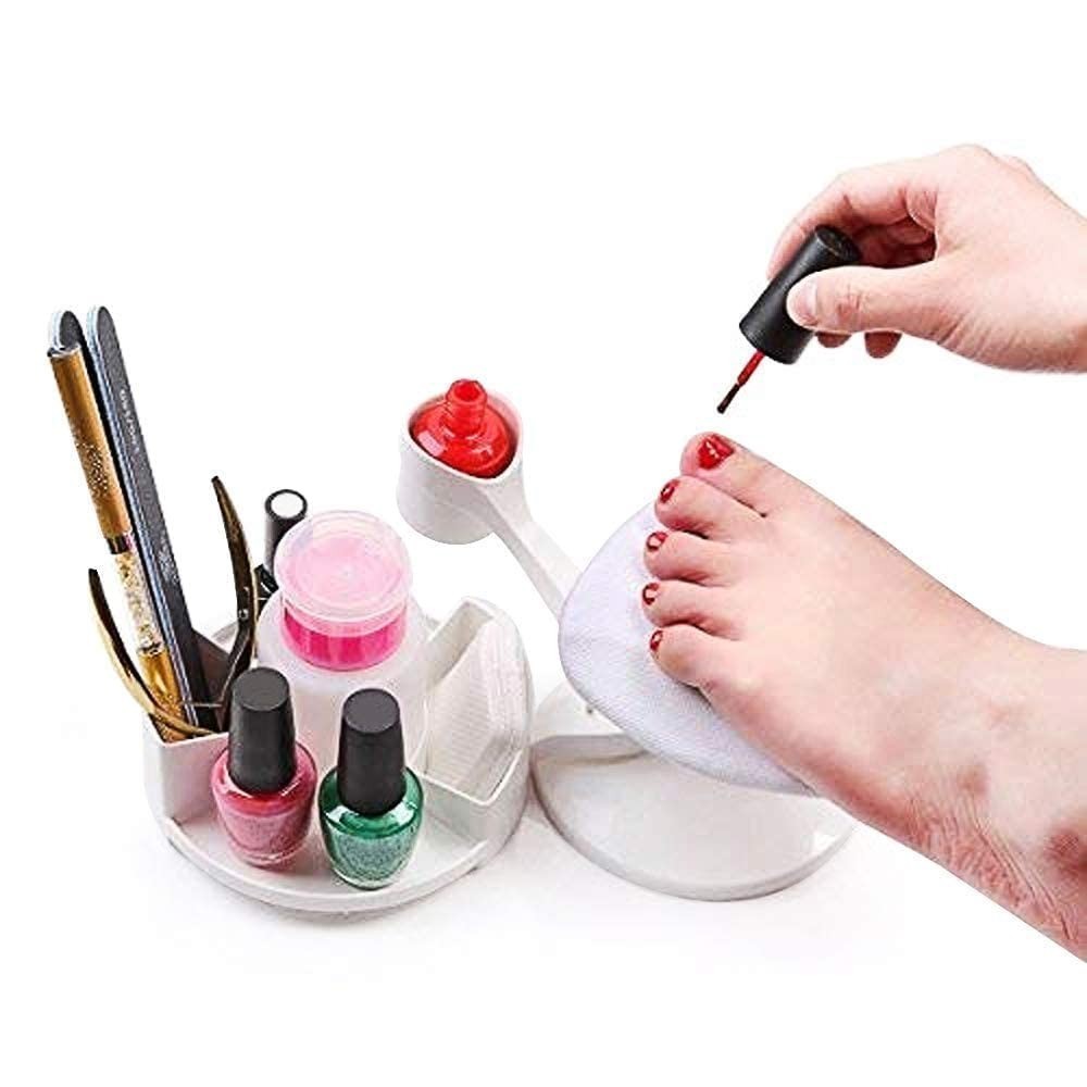 Adjustable Nail Polish Holder & Multi-Purpose Stand for Salon Quality Results
