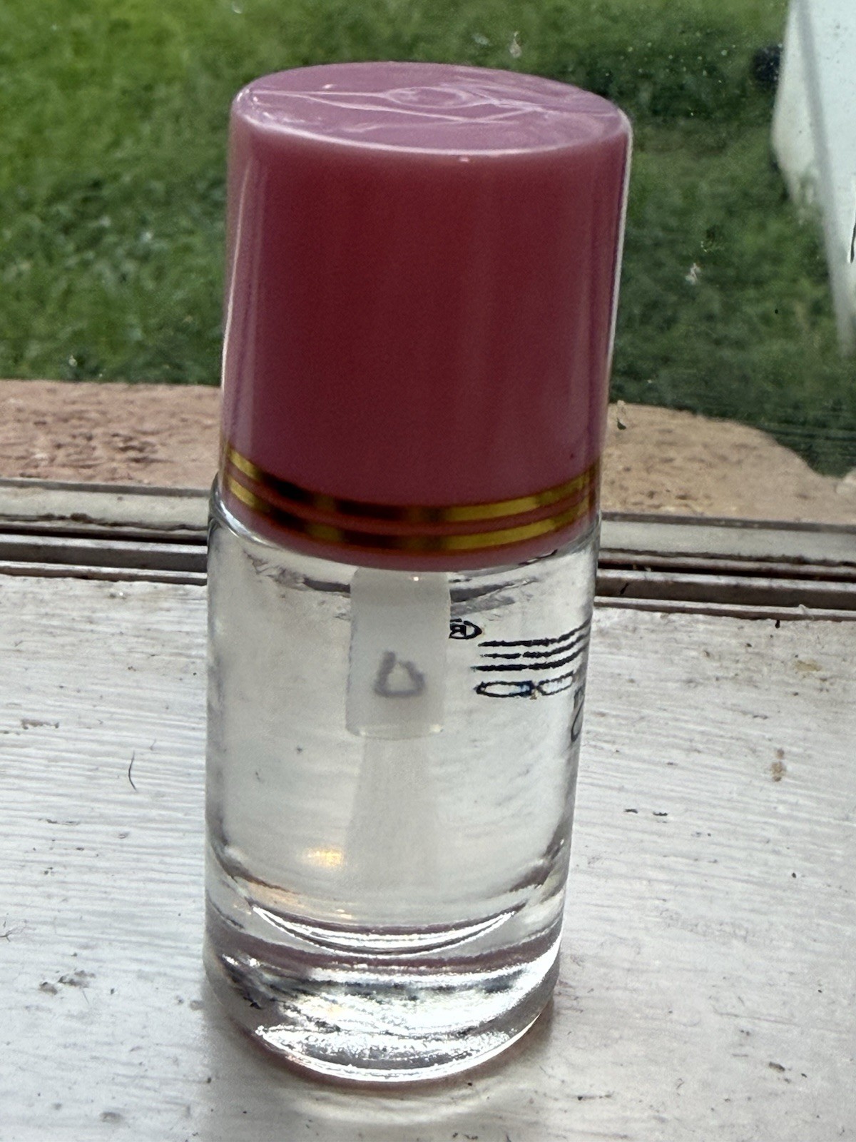 The Crème Shop Minnie Mouse Nail Polish Clear 0.21 Oz Logo Bottle Clear Pink