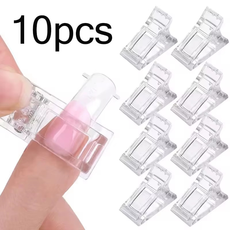 Acrylic Nail Clip Transparent Gel Quick Building Nail Tips Clips Fingernail Exte
