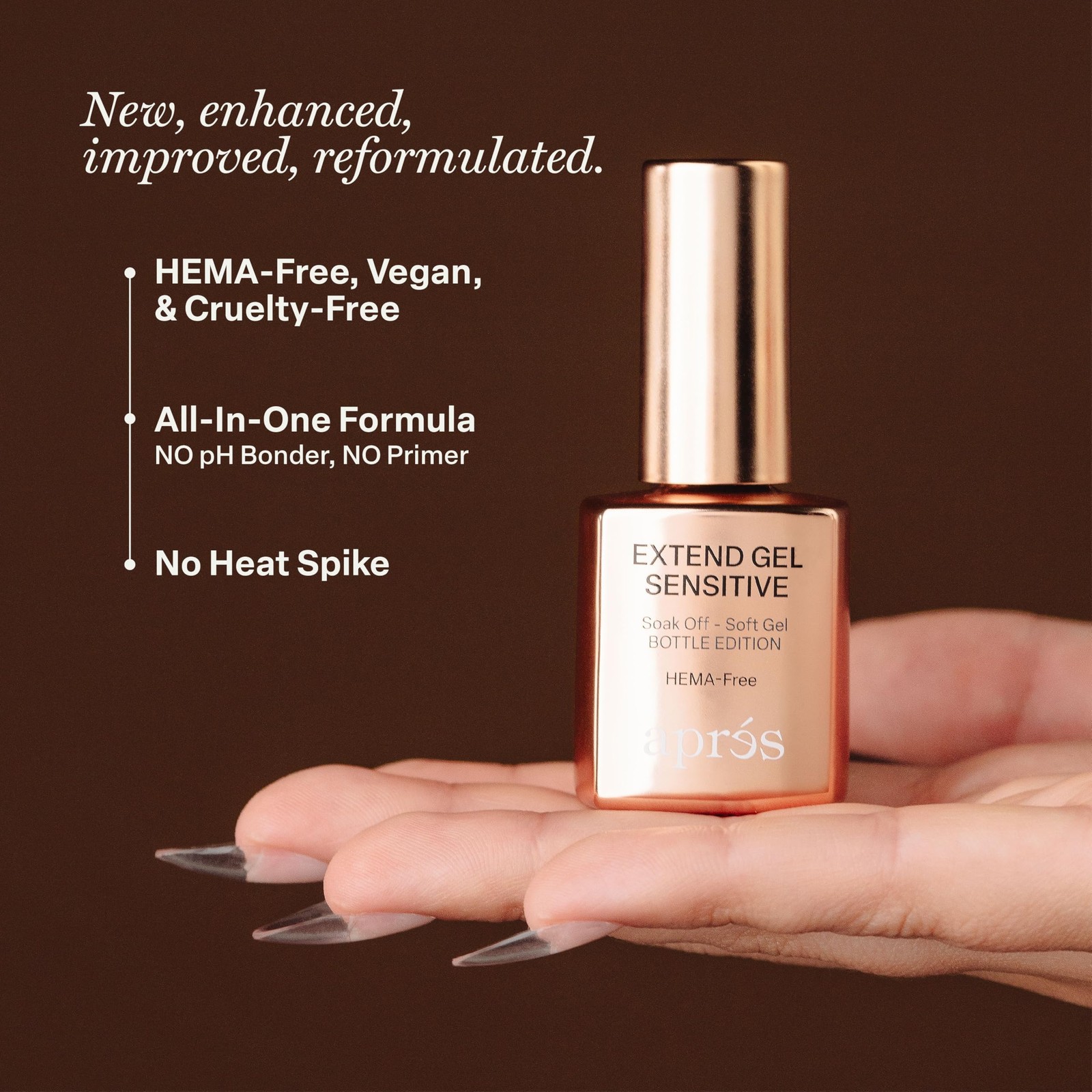 Extend Gel Sensitive – HEMA-Free Soak Off Gel-X Tips Adhesive (15 ml)