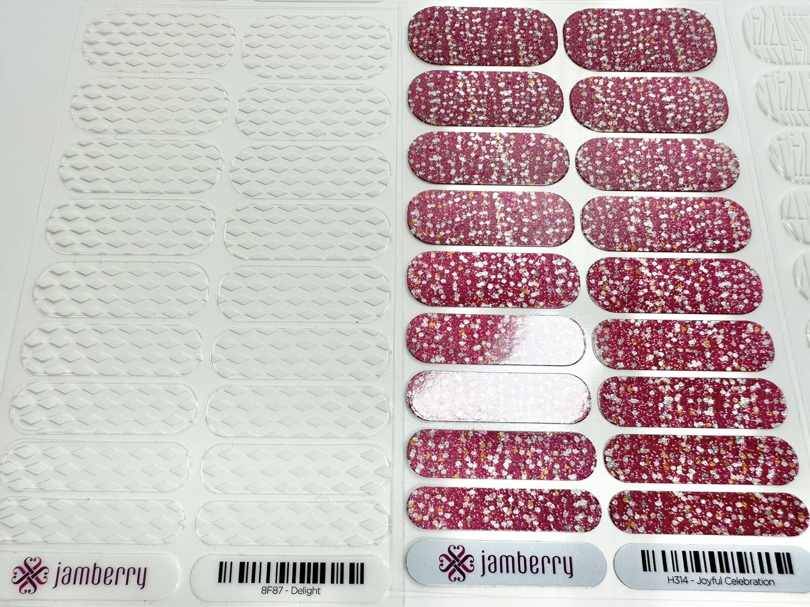 Jamberry Nail Polish Wraps Full Sheets Pattern Flower Sparkle Mixed Lot of 10