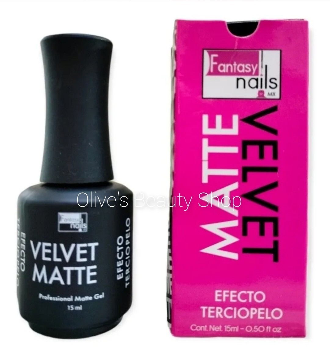Top Matte Gel Terminador Velvet Efecto Terciopelo 15 ml 0.50 oz Fantasy