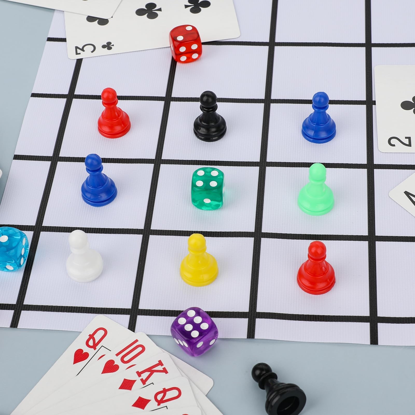 28pcs Multicolor Board Game Pieces, 0.61 inches x x 0.1