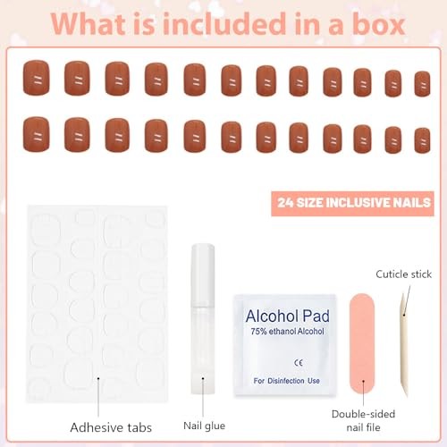 Handmade 3D Butterfly Wings Colour Press On Nails 24 Pieces (Pack of 1) LF-3506