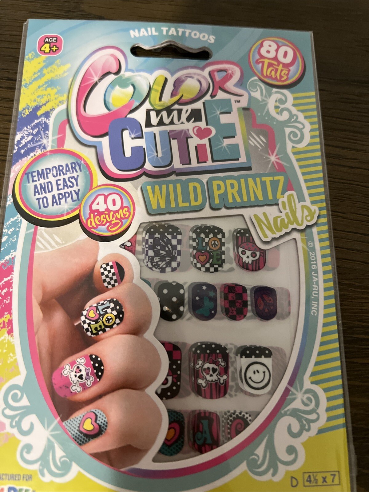 Color Me Cutie Dress-Up Nail Tattoo Wild Printz