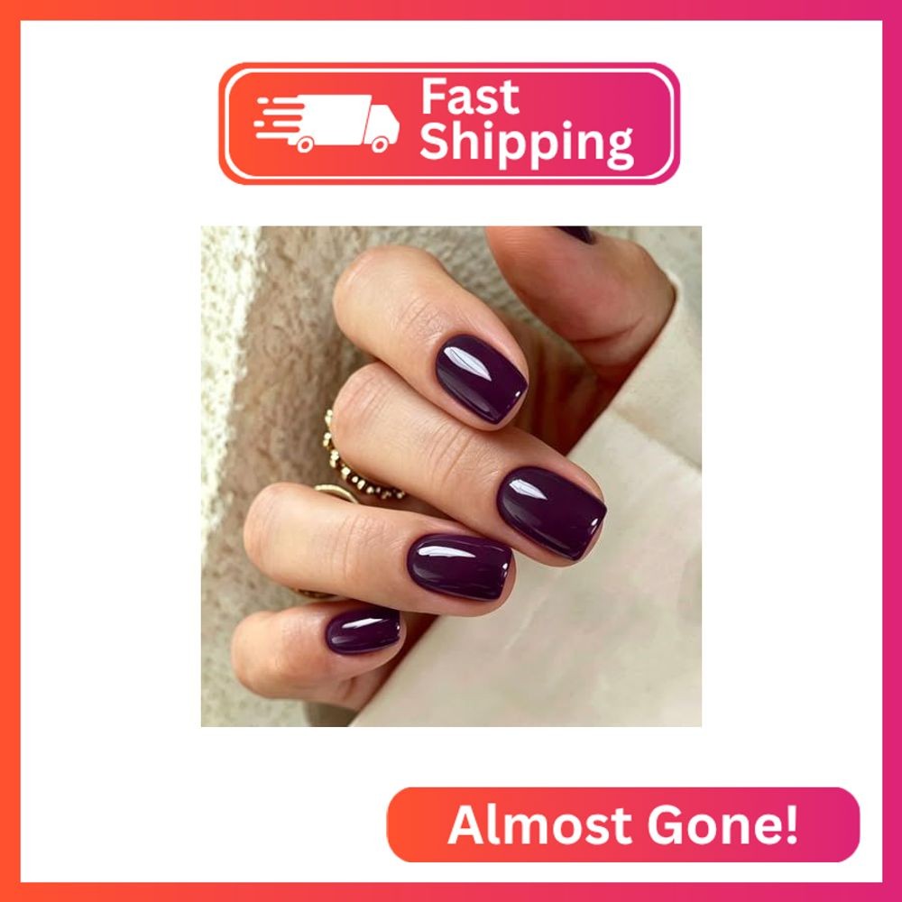 JMEOWIO Semi Cured Gel Strips Nail Art Sticker Wrap Purple