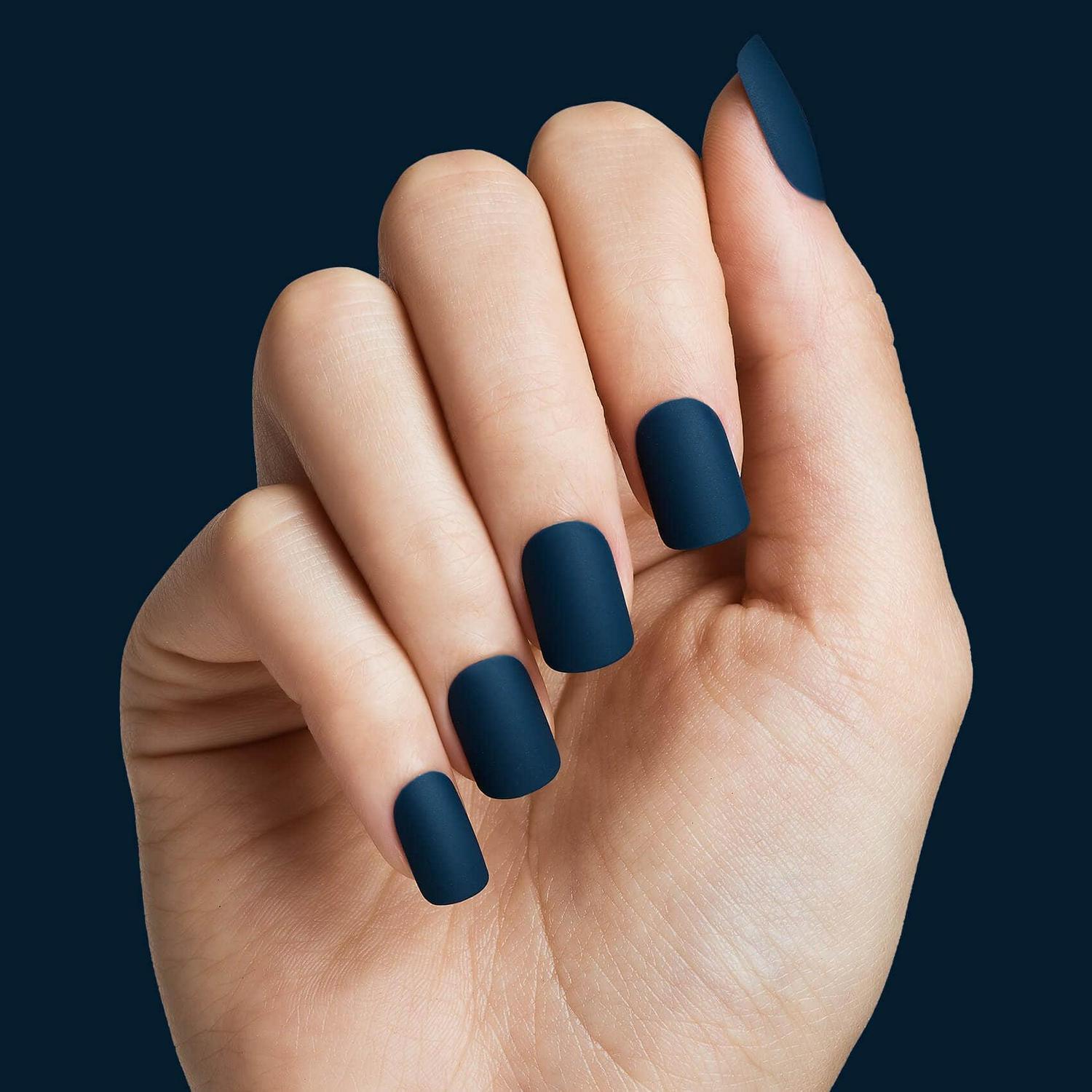 KISS Full-Cover Nails Press on Nails, Active Square, Clear, Medium Square-100 Ct