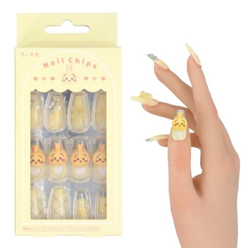 Shobido Chiikawa Nail Tips 24 Sheets Chiikawa Adhesive Stickers Wood Sticks and