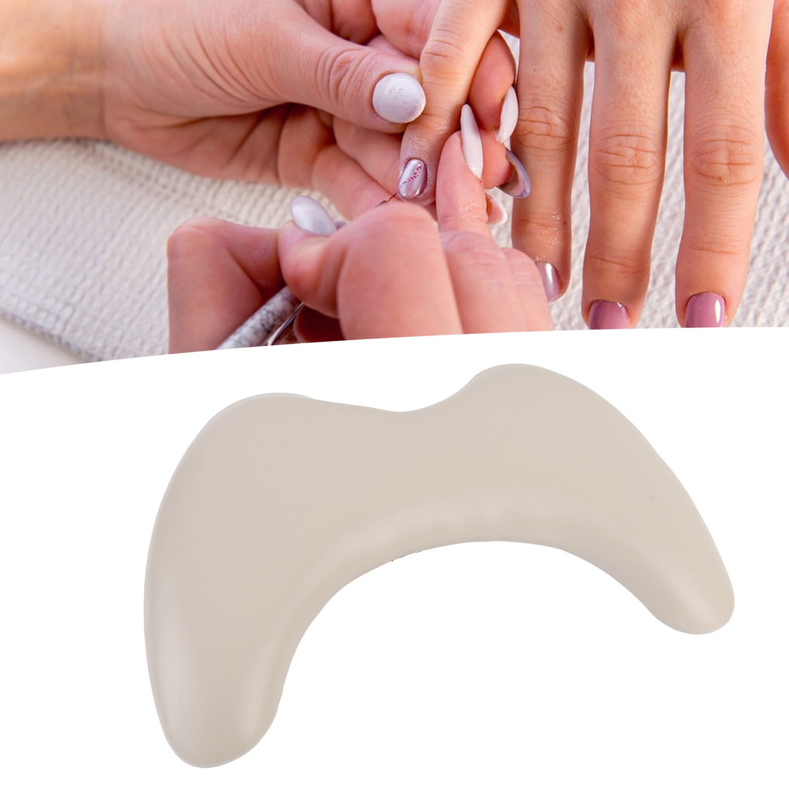 U Shape Manicure Hand Pillow Elegant Arm Rest For Nails Tech PU Leather For DSO