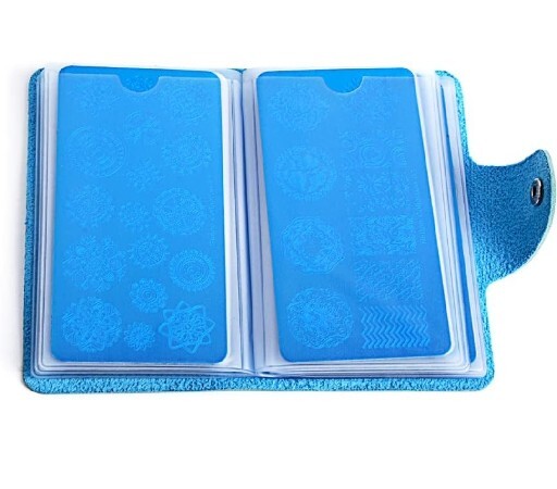 Biutee 19pcs Nail Stamp Plates set 15 plate 1Stamper 2Scraper 1storage bag Nails