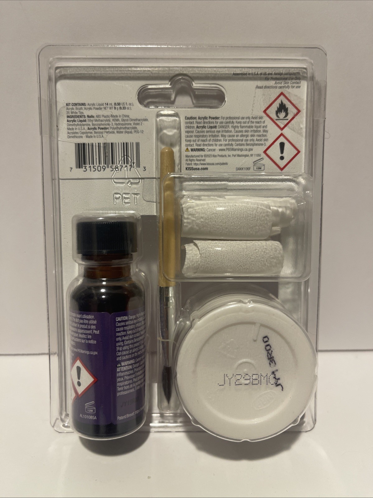 Kiss Acrylic Professional Kit Flawless Finish Dakk New Sealed