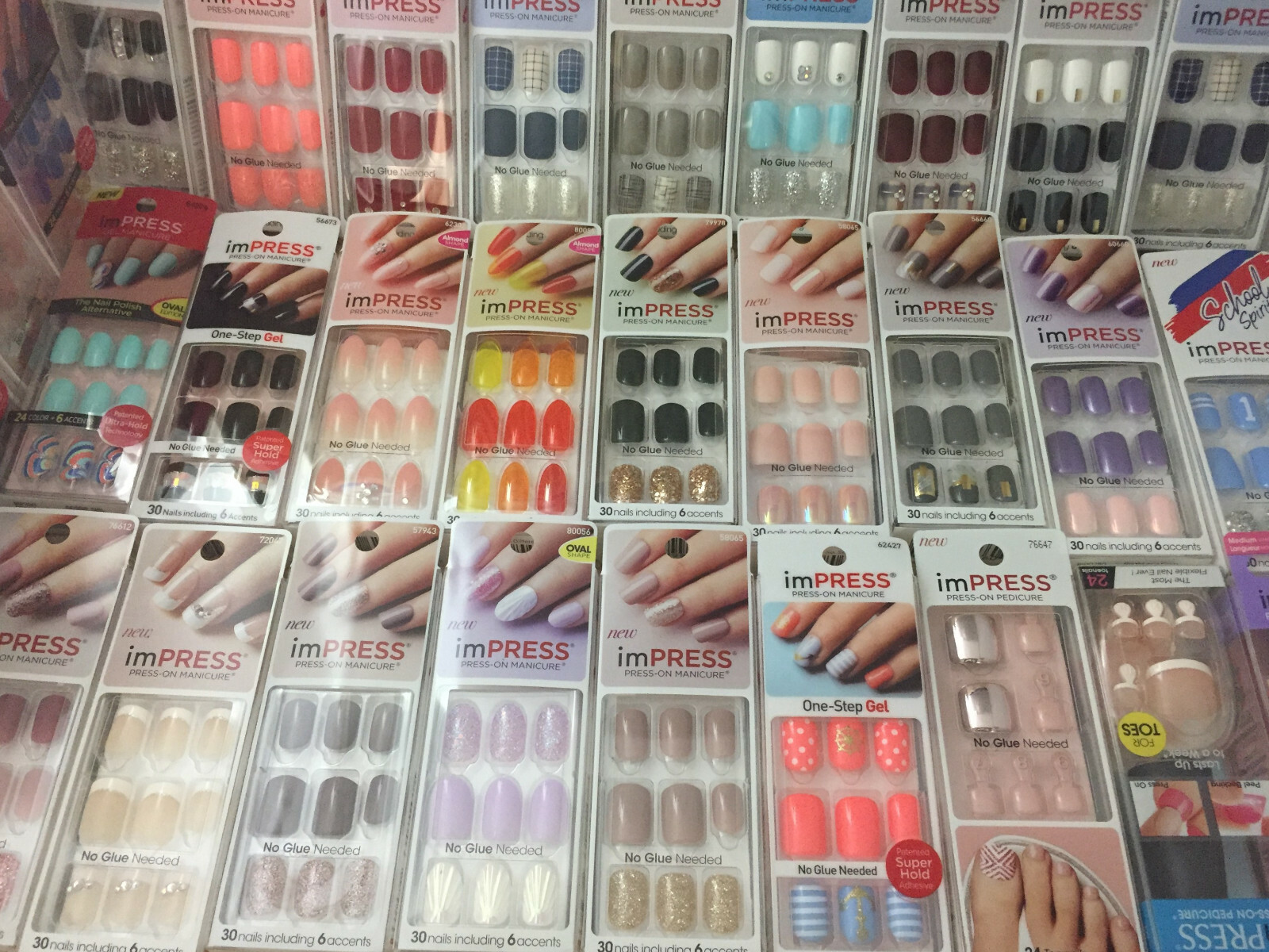 Kiss & Broadway imPress. Press-on manicure & pedicure nails, Quantity discounts.