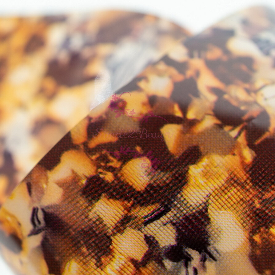 Tortoise Shell Design Transfer Foil Film Wraps Starry Sky Paper Nail Art Decor