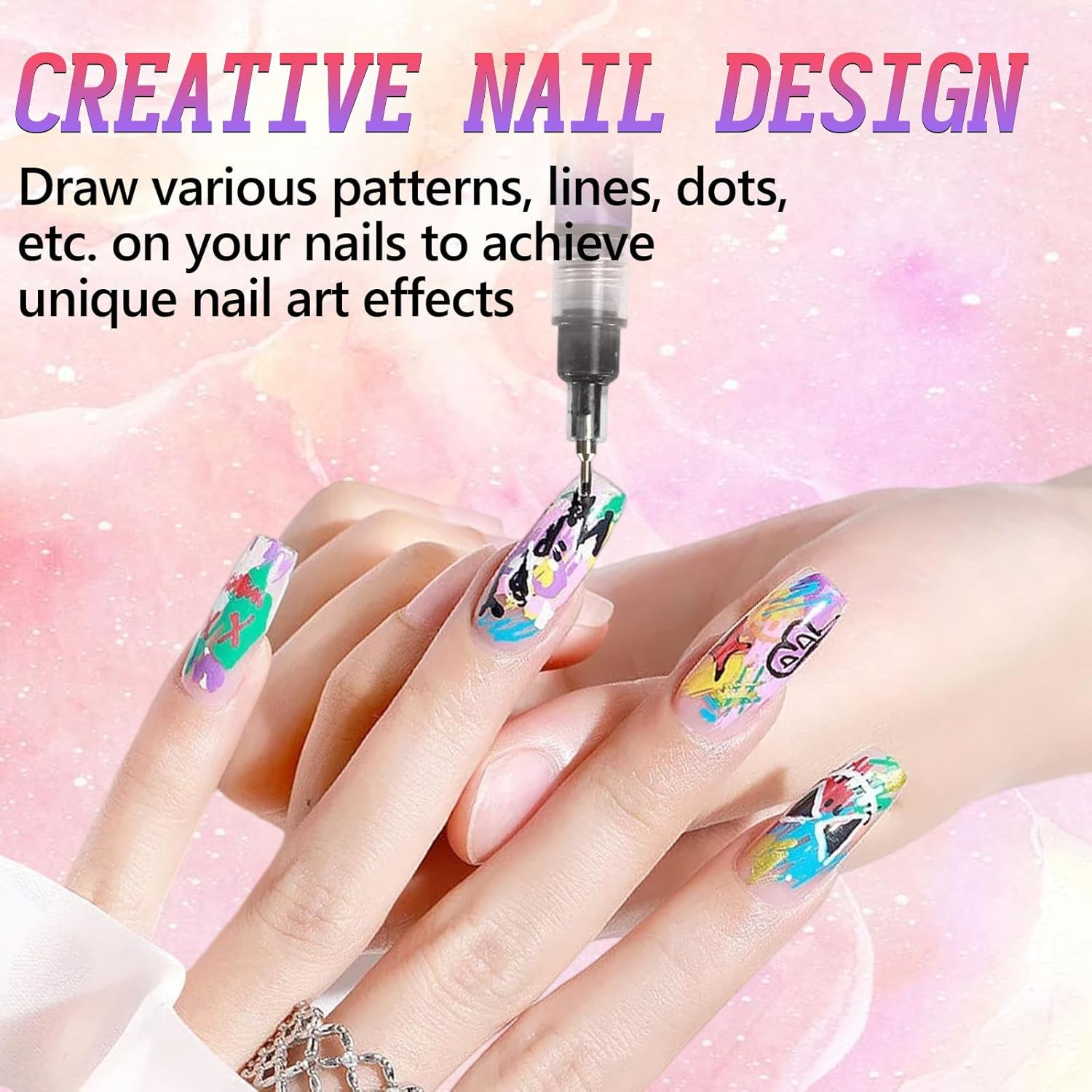 12-Color Nail Art Pen Set for Gel Nails – Quick Drying Markers and Liners