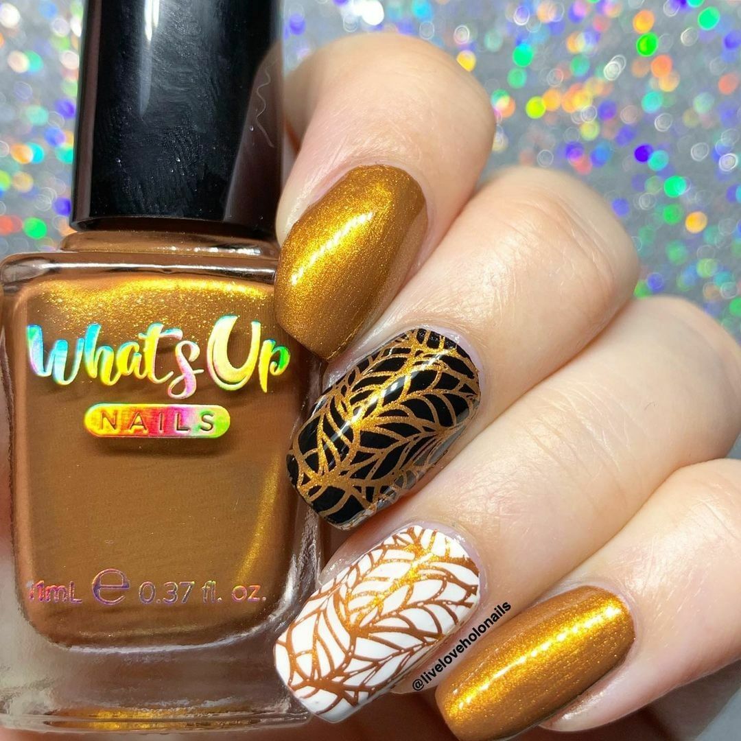 Waiting for Patina Stamping Polish (Bronze Metallic), Nail Polish for Nail Art