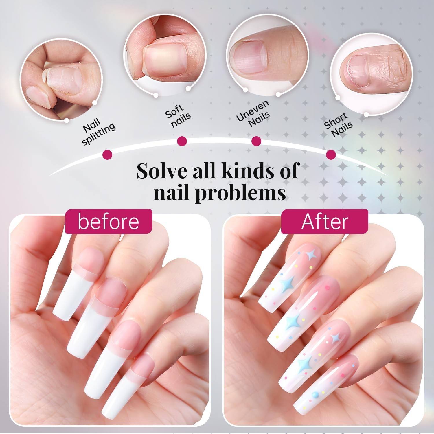 French Style 500PCS Acrylic Nail Tips Set – Your Go-To for Beautiful Manicures