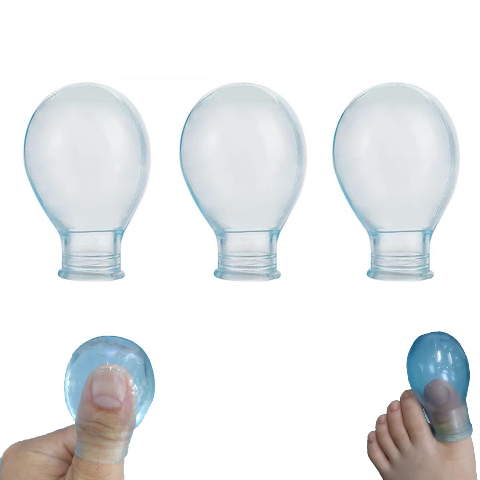 Waterproof Toe Cover & Finger Protectors for Shower and Nail Care | Comfortab…