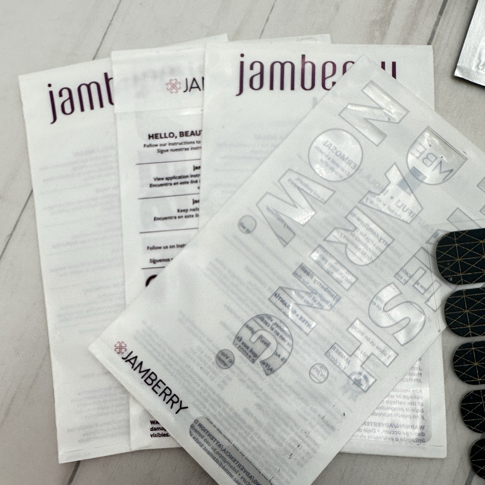 Jamberry Mini Heater Nail Wrap Starter Kit Open Box Unused Wraps Tools Lot