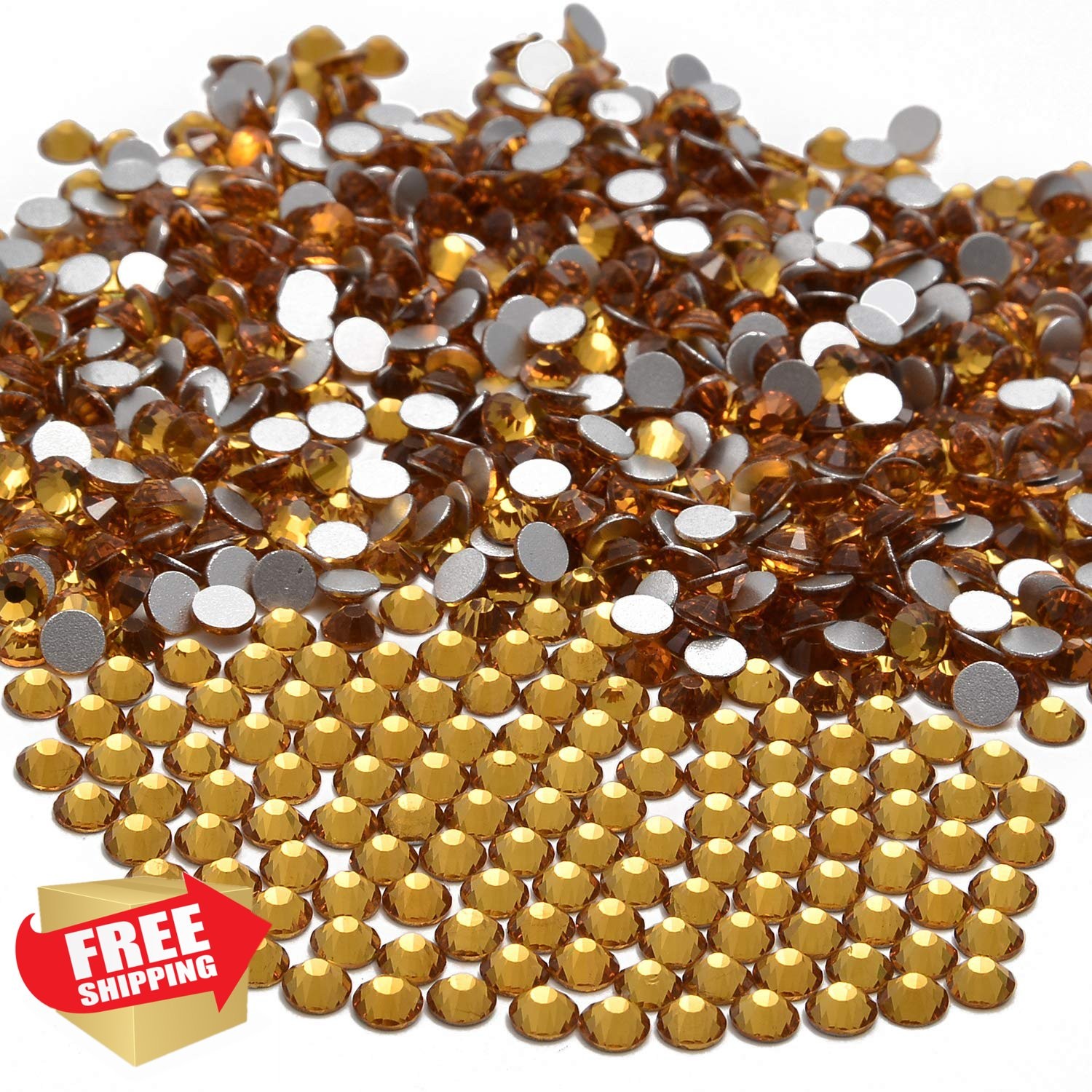 NCB Topaz SS4 Flatback Rhinestones 3000pcs