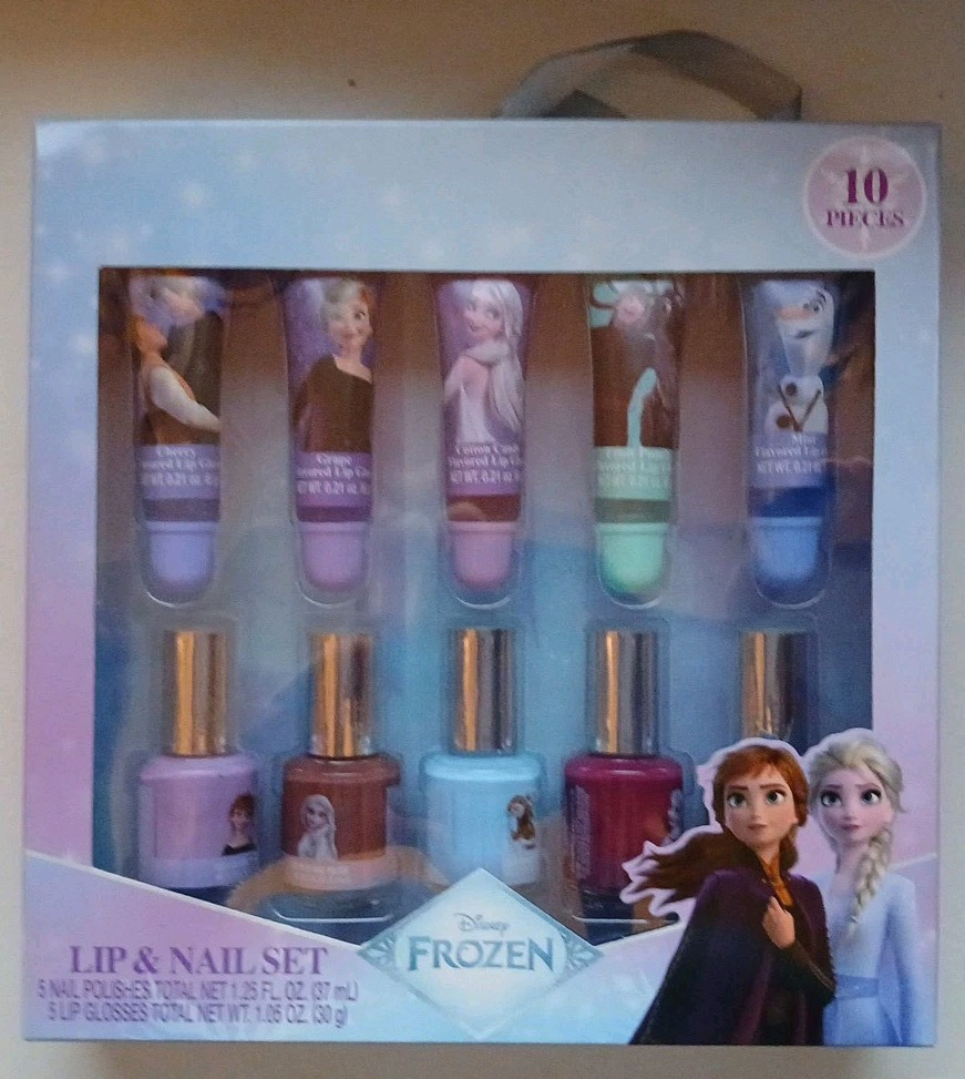 Disney Frozen Lip Gloss and Nail Polish 10 Piece Set Brand New