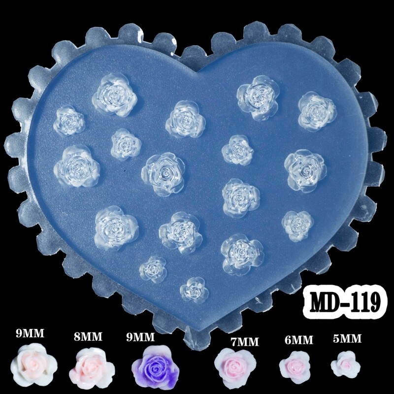 Silicone Nail Art Molds Embossing Nails Carving Templates for Nail Enthusiasts