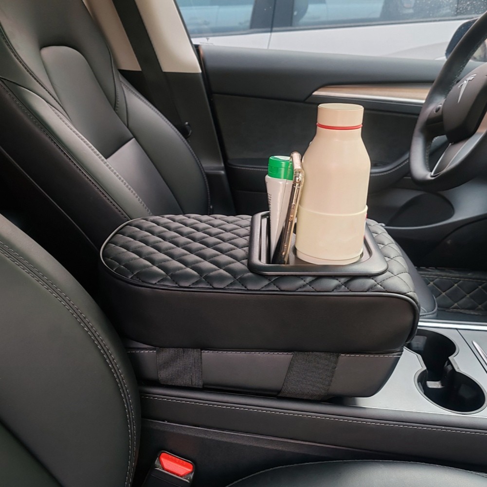 Auto Center Console Armrest Pillow, Memory Foam Car Armrest Cushion with3980