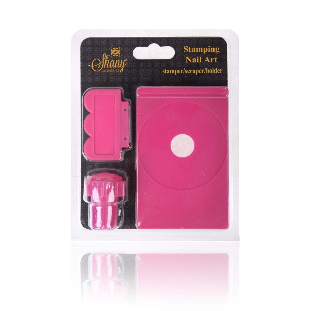 SHANY Stamping Nail Art Image Plate Holder/Scraper/Stamper – All in one set
