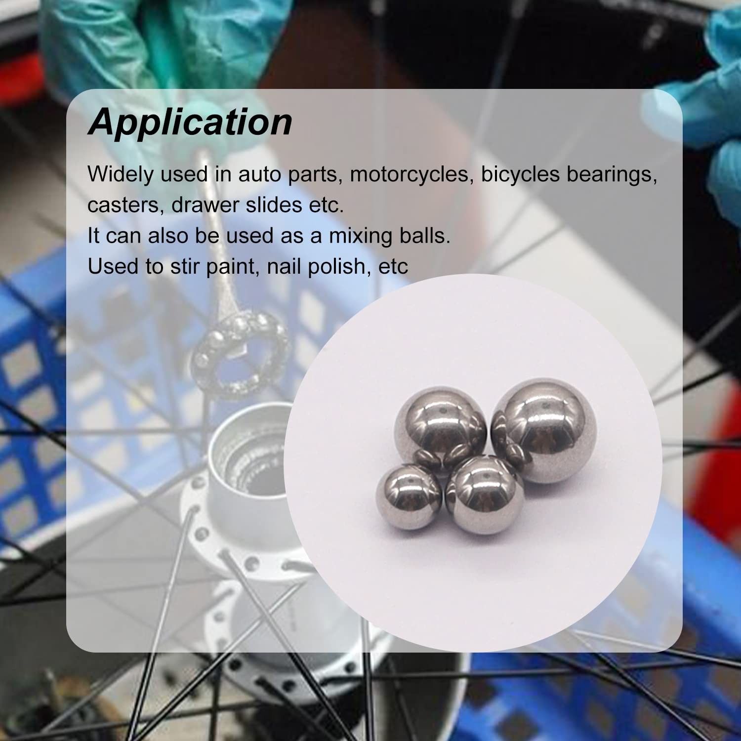 600 Pcs Metric Precision Steel Bearing Balls, Assorted Stainless Steel Loose Bic