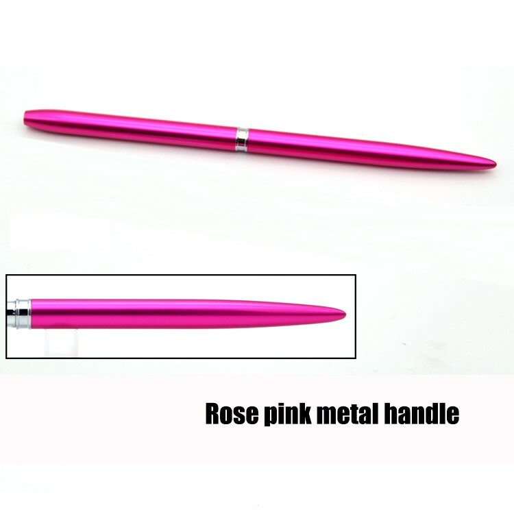 Kolinsky Acrylic Nail Brush Quality Metal Handle With Cap Size 6 to 20 (CRIMPED)