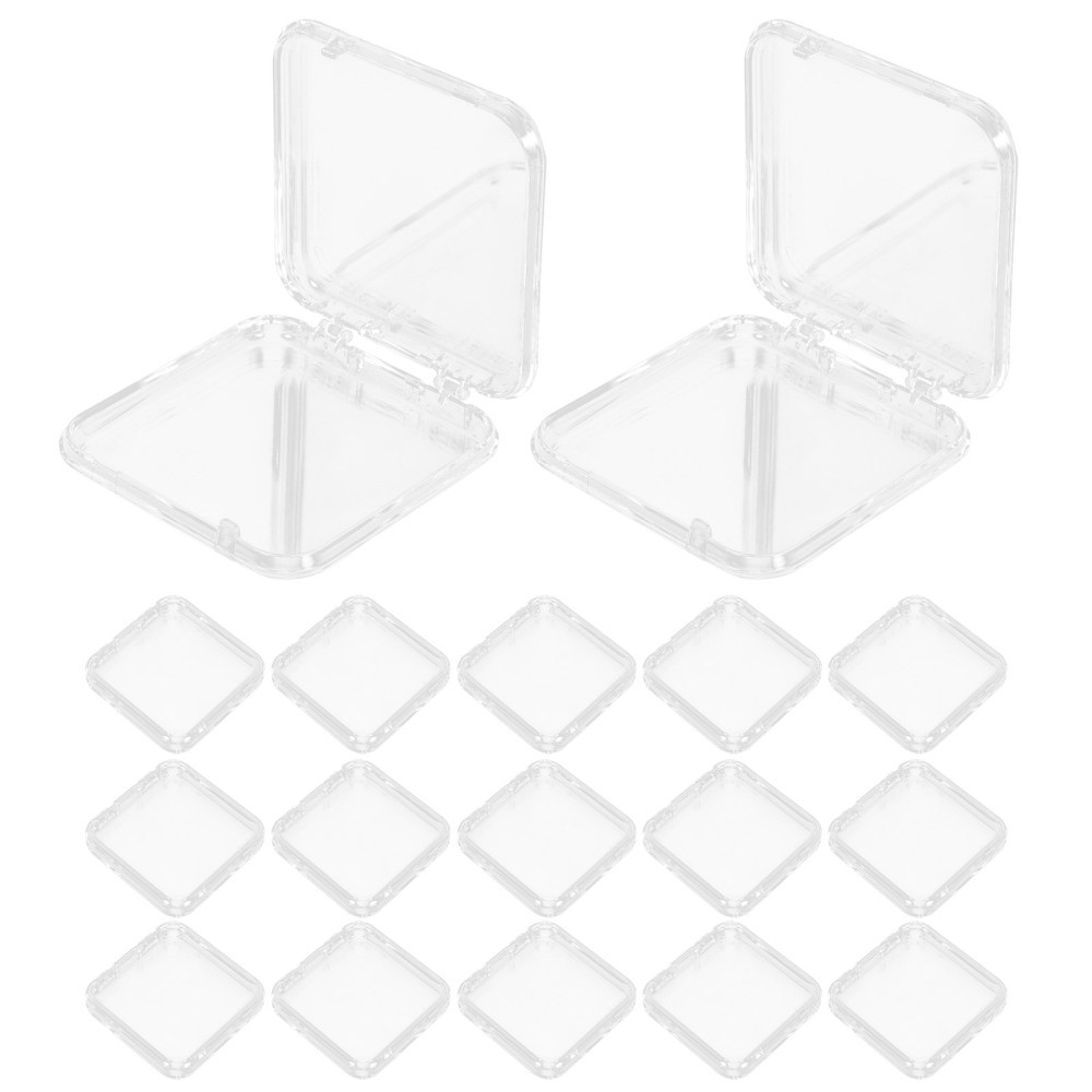 24 Pcs Clear Press on Nail Storage Box Tip Organizer Display Case