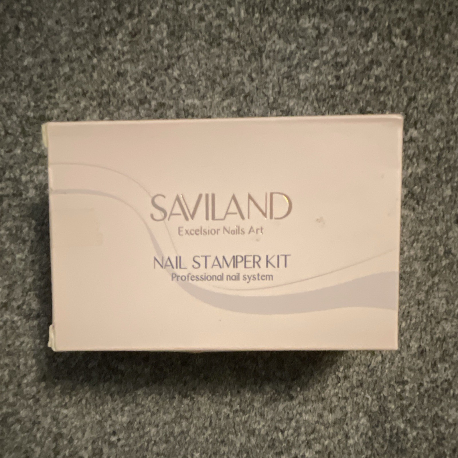 Saviland Nail Stamper Kit Silicone Pink French Nail Art Stamping Easy Cleaning