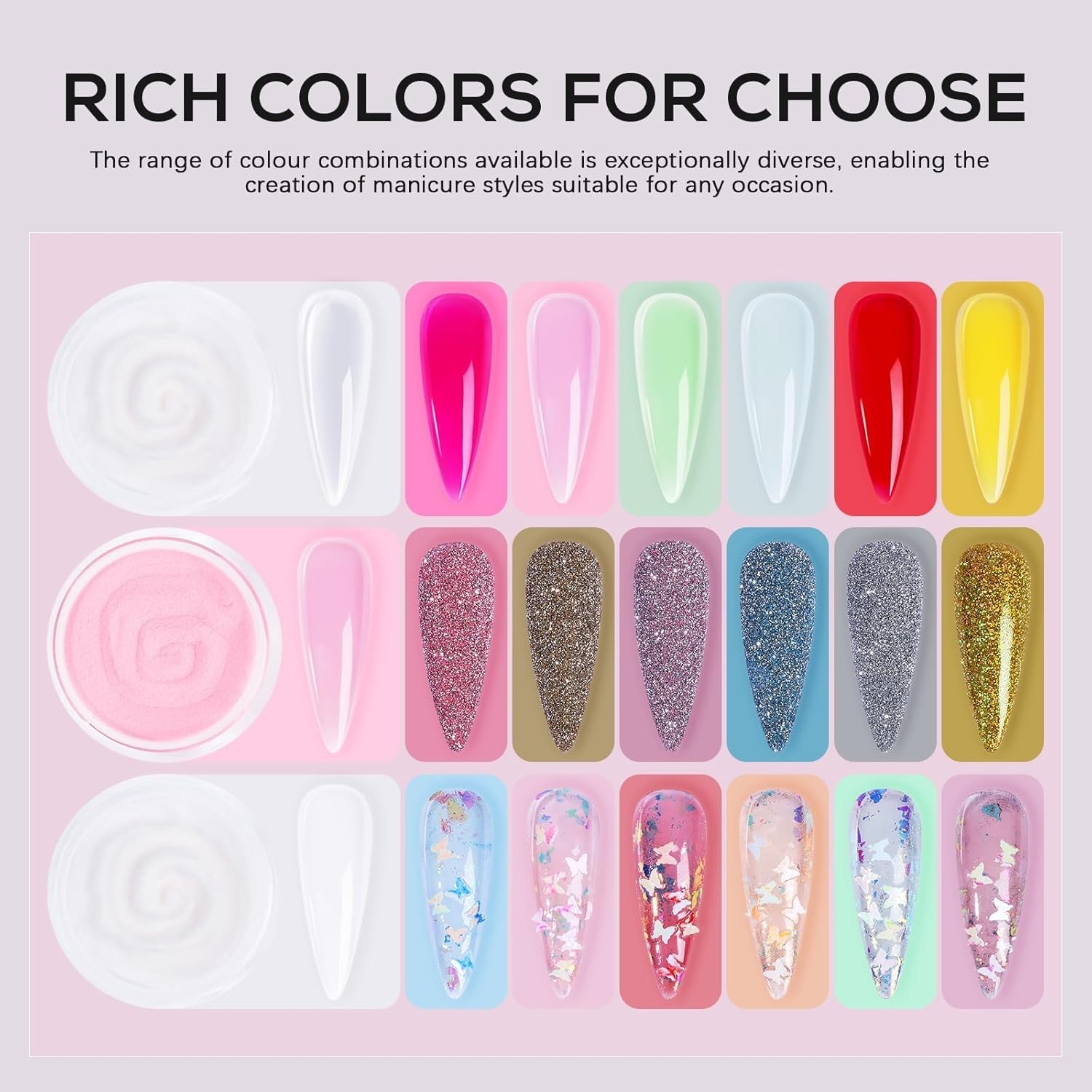 Acrylic Nail Kit for Beginners: Professional Acrylic Powder Set with Everything