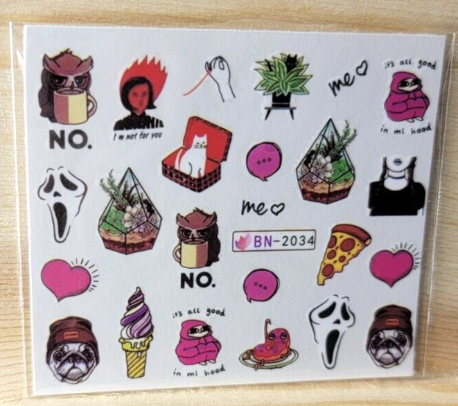 Nail Art Decal Stickers – Misc. (BN-2034) ***Ships fast from the U.S.