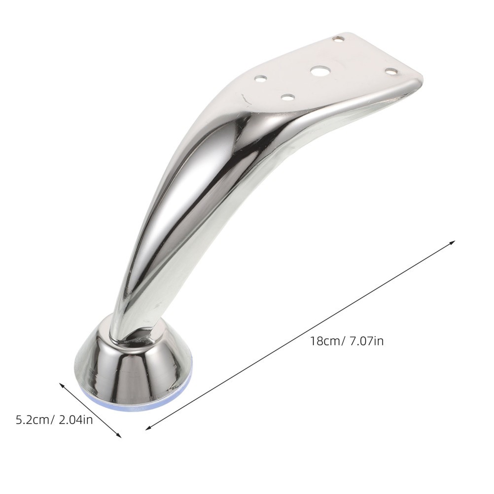 4pcs Nail Hand Rest Stand Legs, Iron Curved Mounting Brackets for Manicure Arm