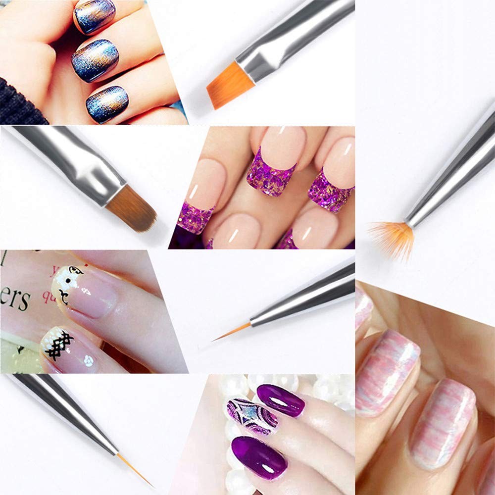 20PCS Nail Art Design Dotting Painting Drawing Polish Brush Pen Tools