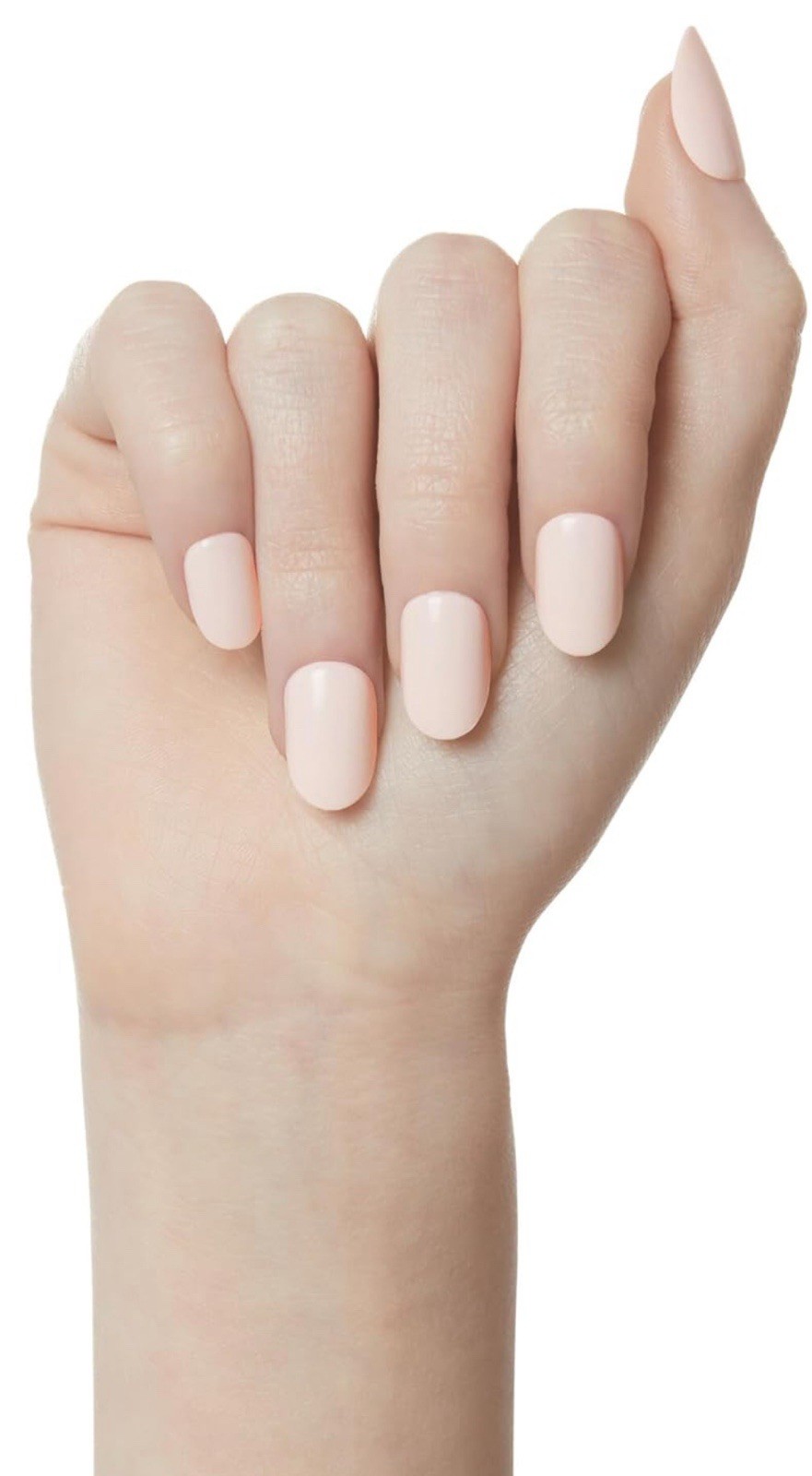 NEW KISS imPRESS Color Light Pink Oval Press-On Nails Tulips x1 VHTF