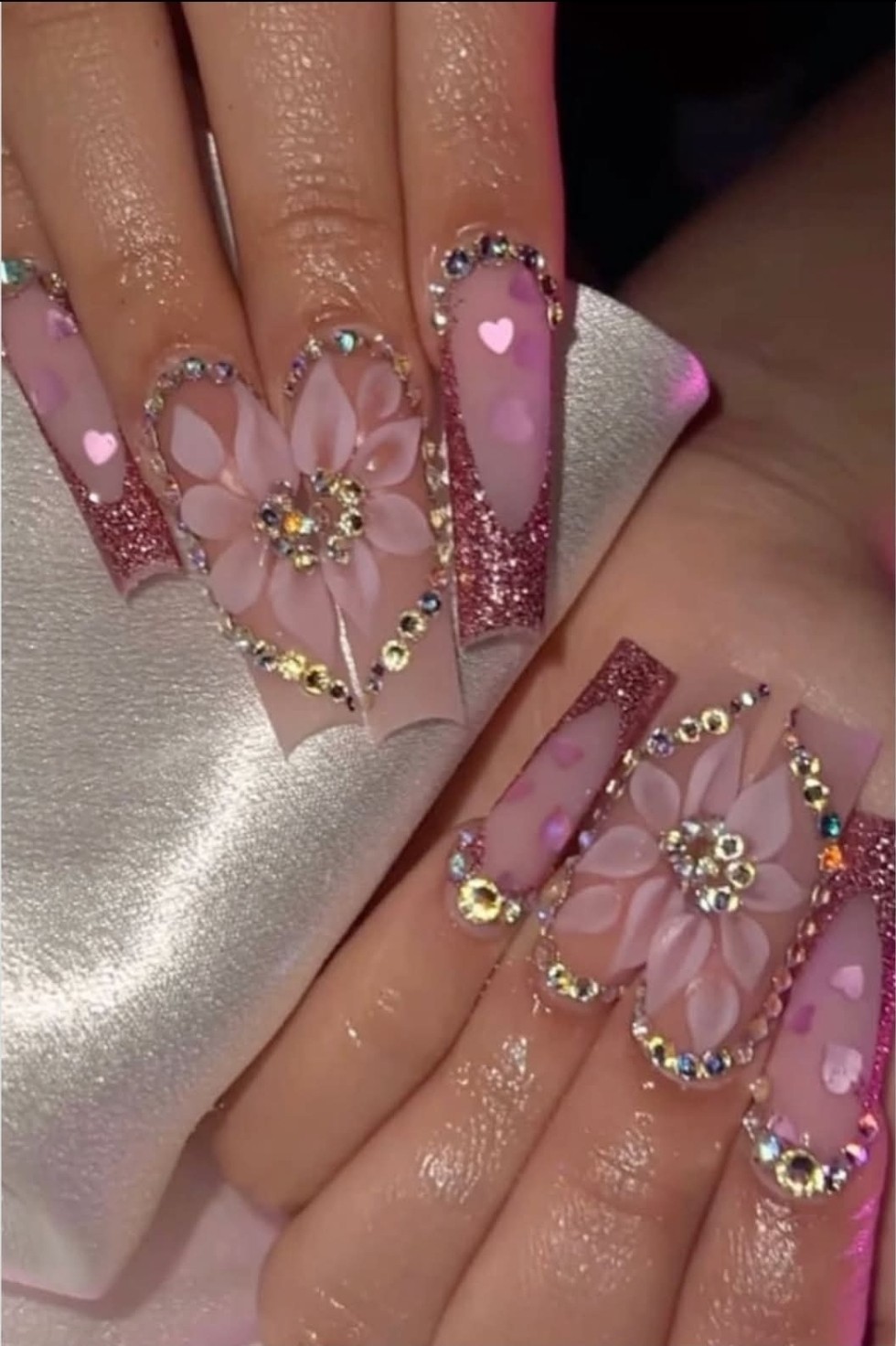 Nail Glitter Sequins Holographic Laser Butterfly Heart Flakes Nail Art 3D 1tsp