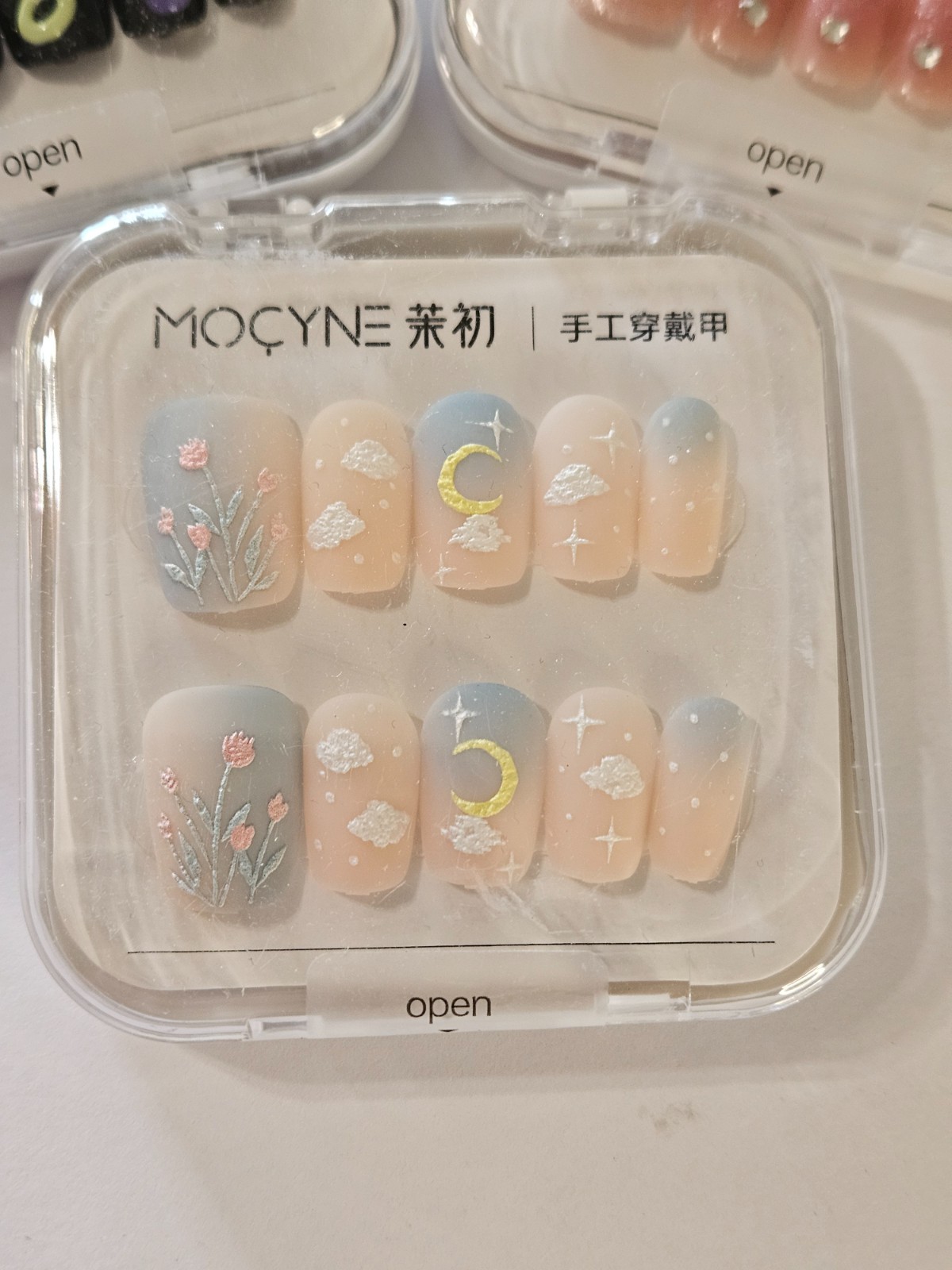 Lot of 3 MOCYNE Boutique Press-On Nail Sets Complete Kits NIB