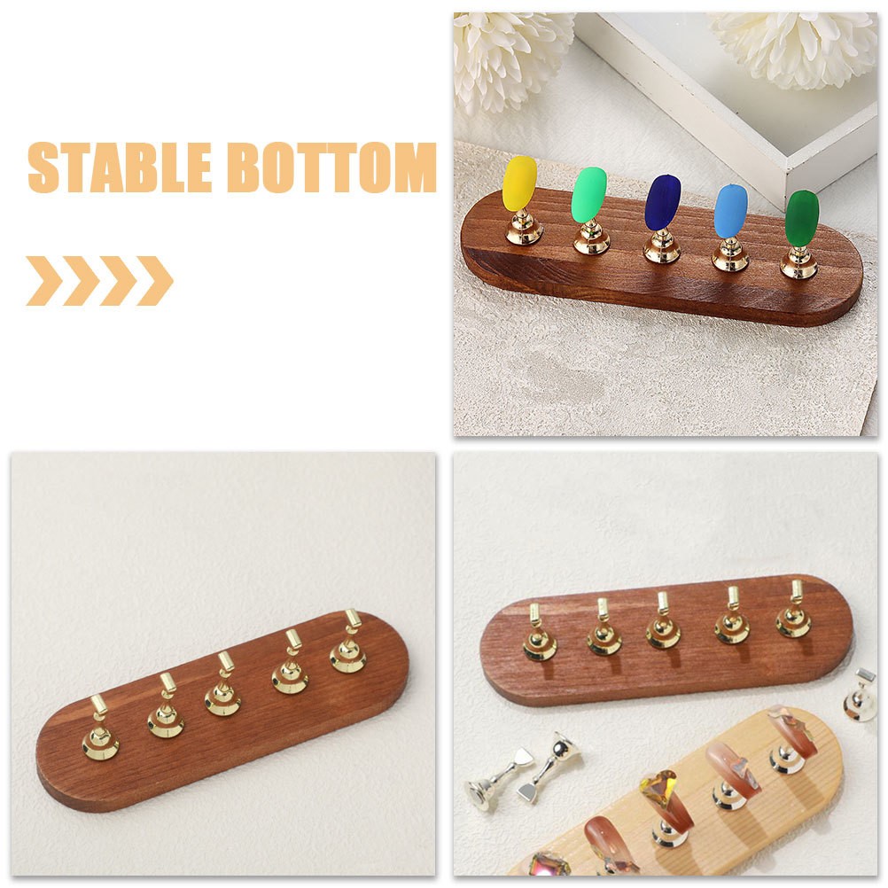 Nail Art Props Press on Nails Display Holder Hand for Practice Manicure Plate