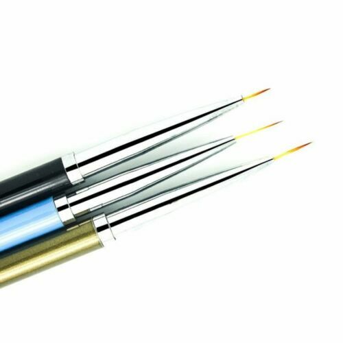 Nail Art Brush Liner Pens UV Gel Polish Paint Drawing Liner Brush Manicure 3pcs