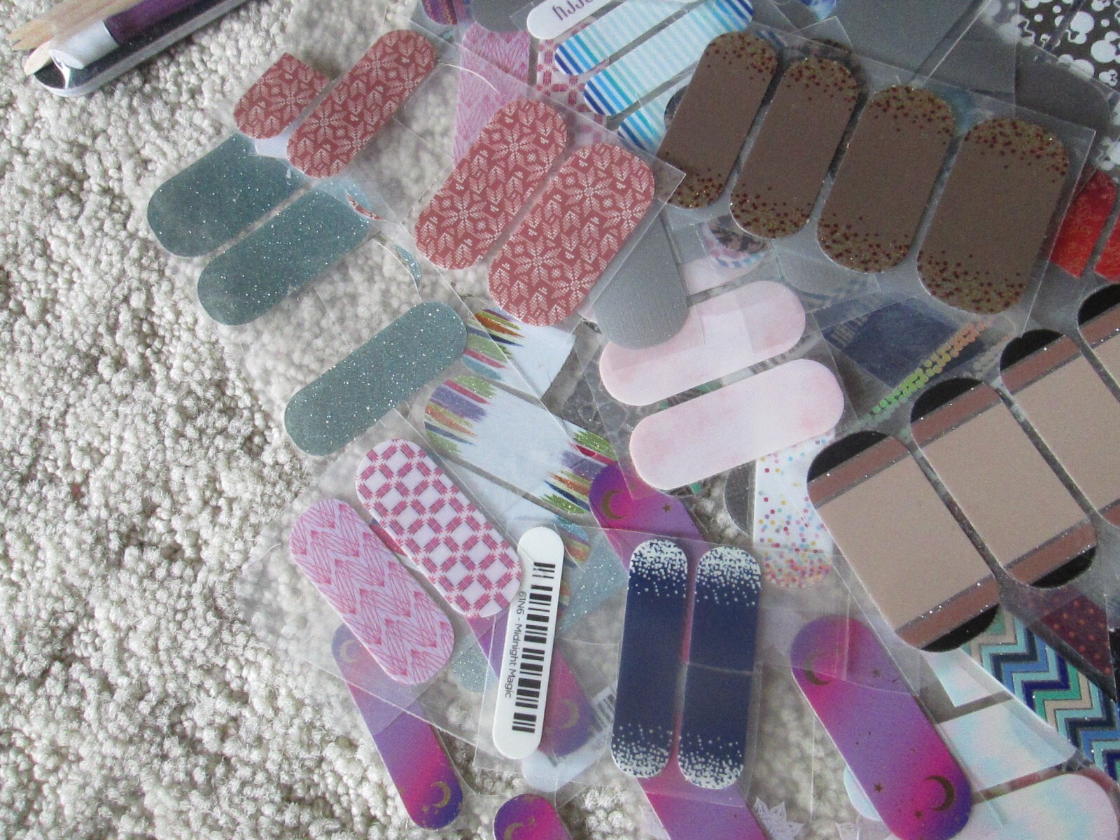 Jamberry Huge Nail 112 Half Sheets/ 10 Full Size/ Petite Juniors/ Tools/Partials
